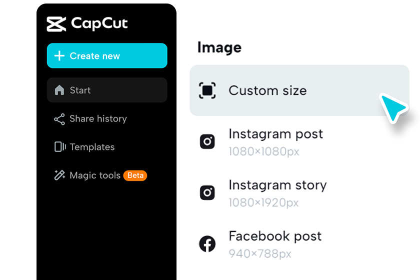 Sign in and choose template